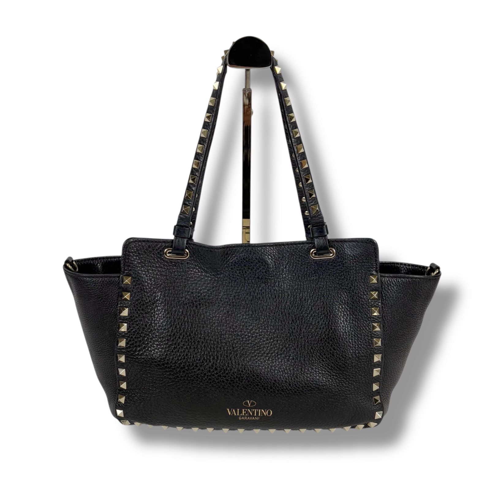 VALENTINO バッグ ショルダー ハンドバッグ 黒 スタッズ キルティング 楽天市場】ヴァレンティノ VALENTINO レザー ロックスタッズ