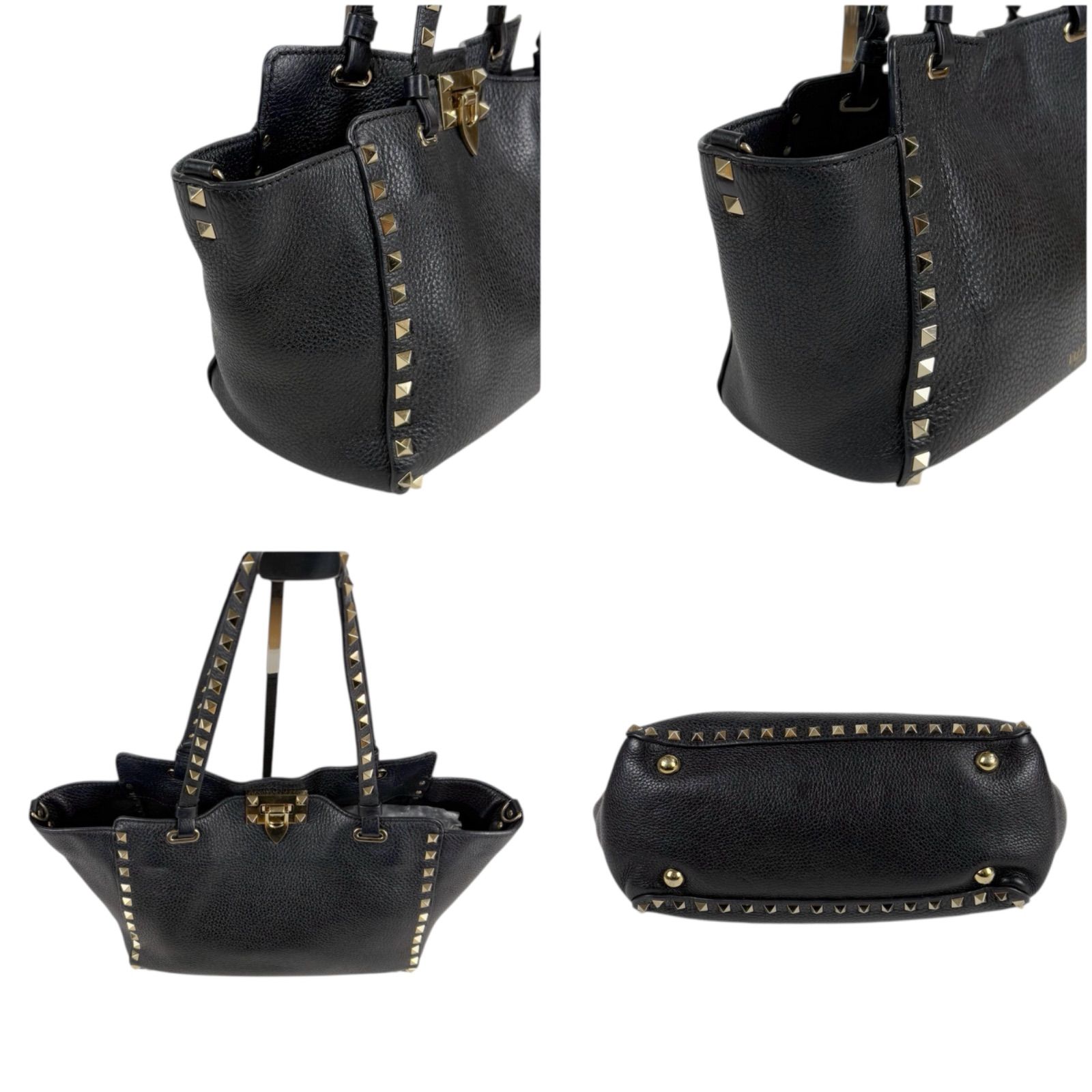 正規☆VALENTINO ロックスタッズバッグ 黒 VALENTINO(ヴァレンチノ) Rockstud shoulder bag ロックスタッズ