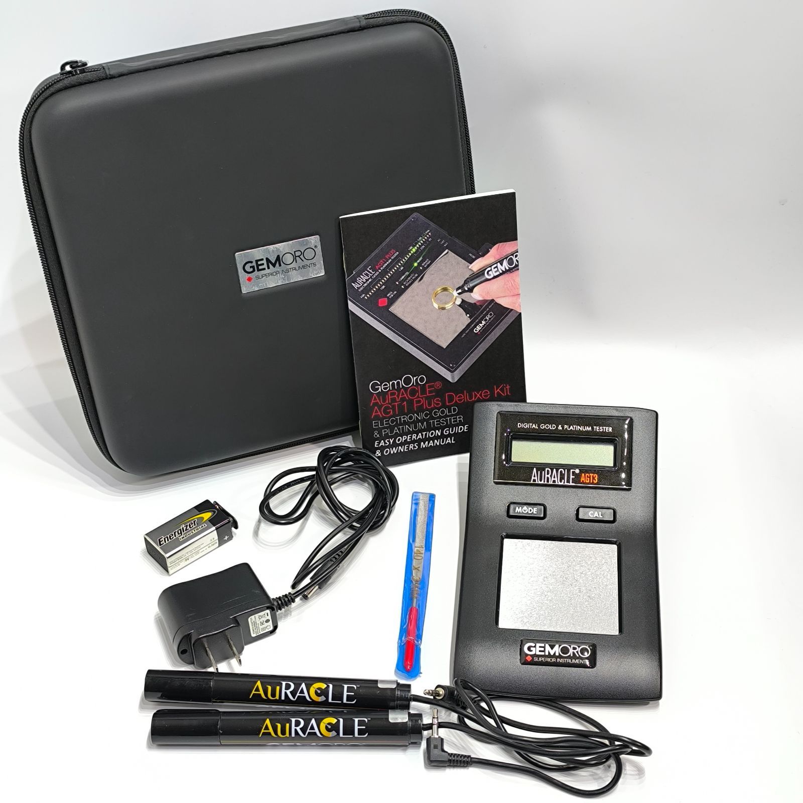 貴金属テスター GEMORO AuRacle AGT-3 | ゴールド プラチナ測定 ポータブル分析機 ペン1本 です オラクル 付属完備