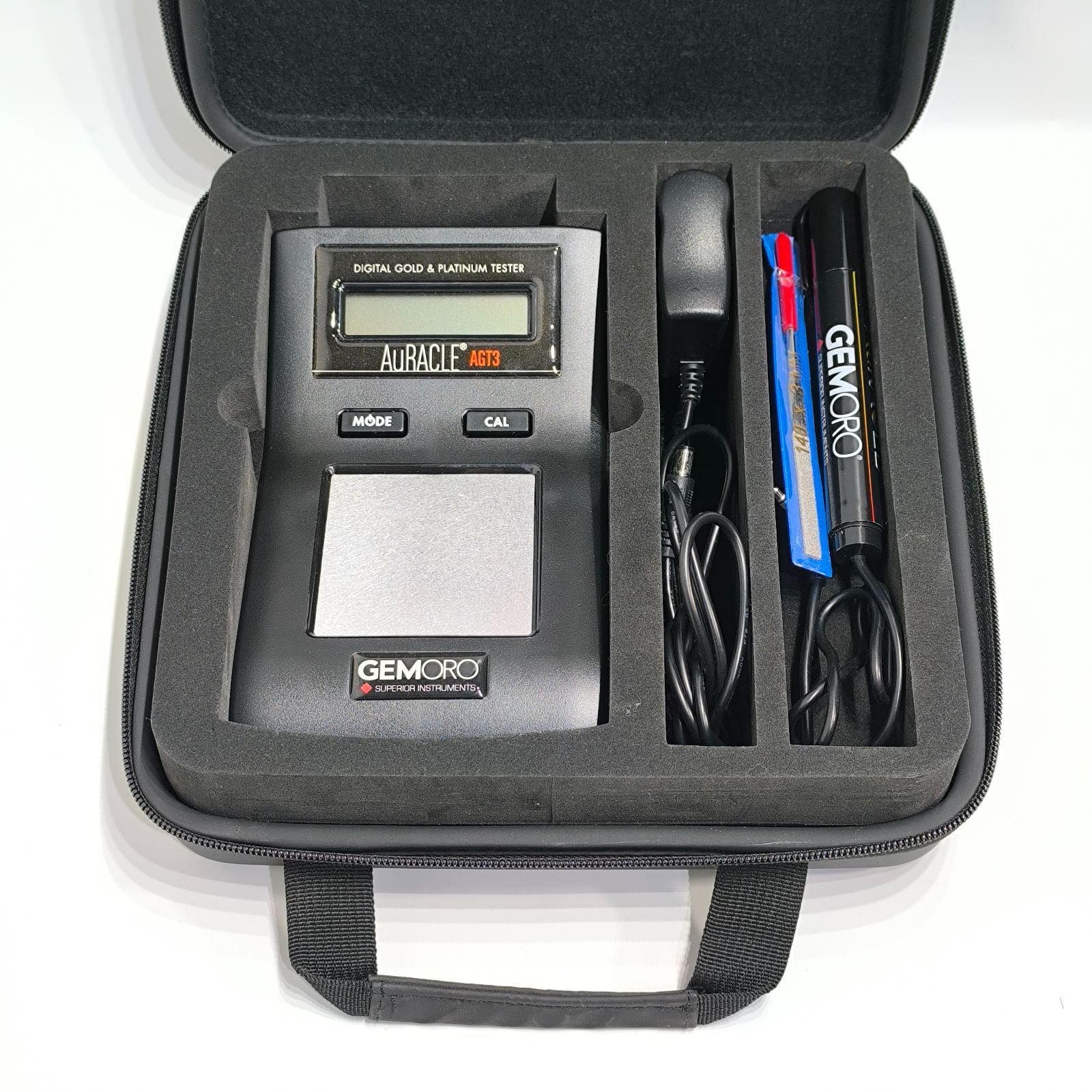 貴金属テスター GEMORO AuRacle AGT-3 ゴールド プラチナ測定 ポータブル分析機 ペン1本 です オラクル 付属完備