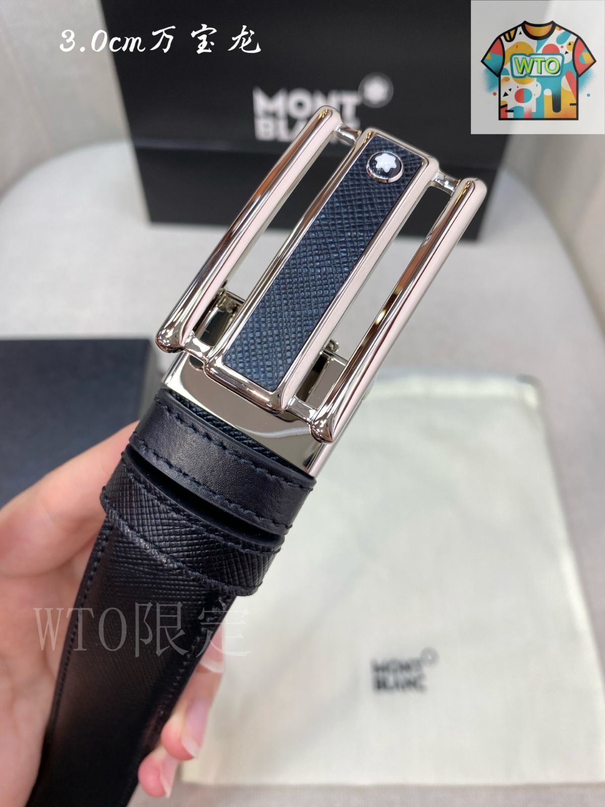 今日特価】Montblanc ビジネスレジャー 本革ベルト - メルカリ