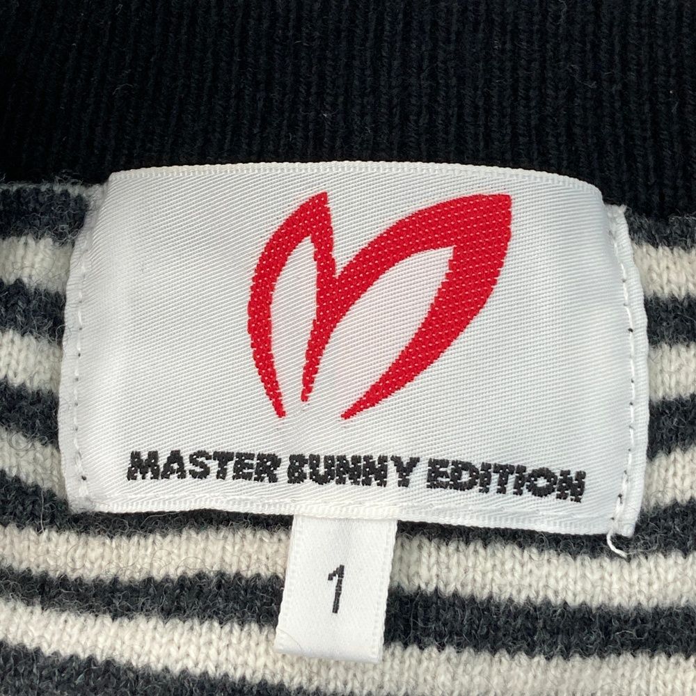 カシミヤ入り☆MASTER BUNNY☆ニット☆M　ゴルフ/スポーツ サイズ：1 MASTER BUNNY EDITION マスターバニーエディション カシミヤ