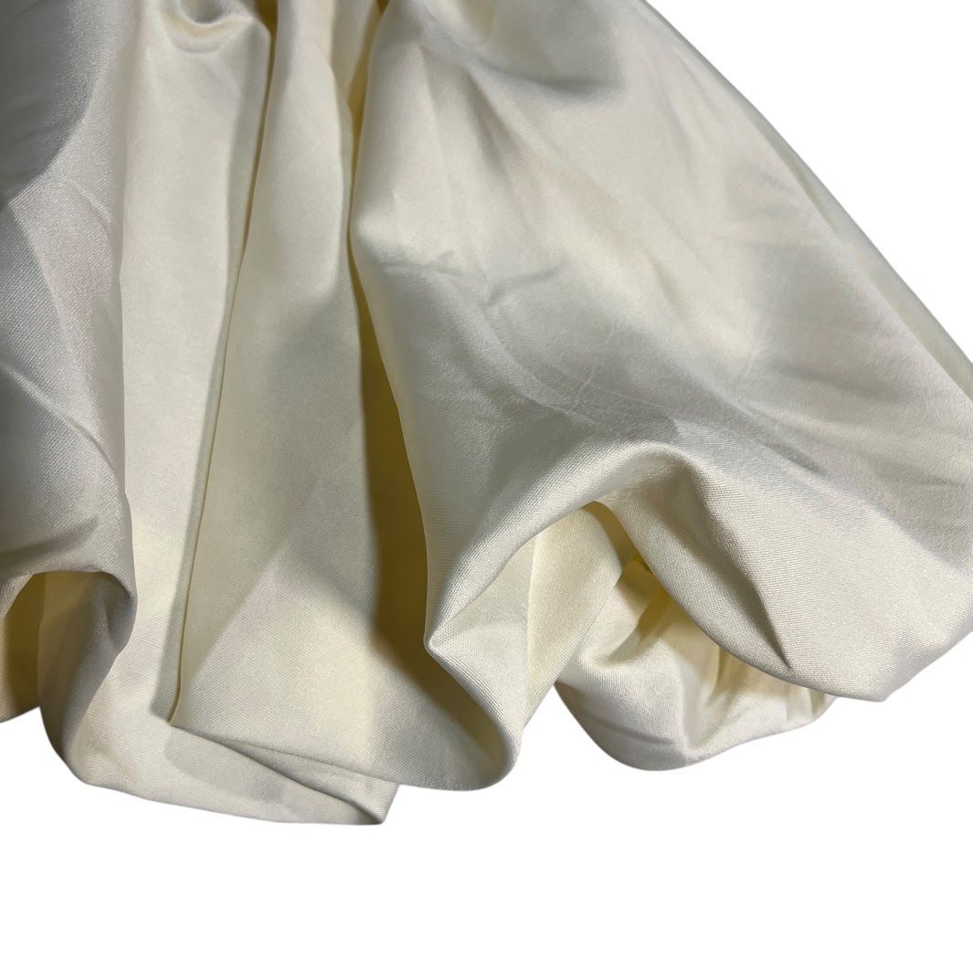 C404 TORUGATO チューブ トップ ペプラム バルーン ホワイト