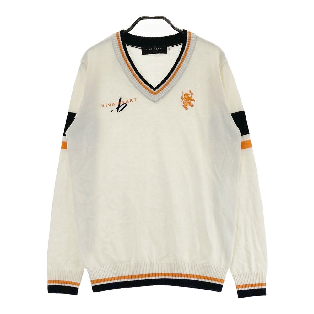 サイズ：48 VIVA HEART ビバハート ニットセーター ホワイト系
