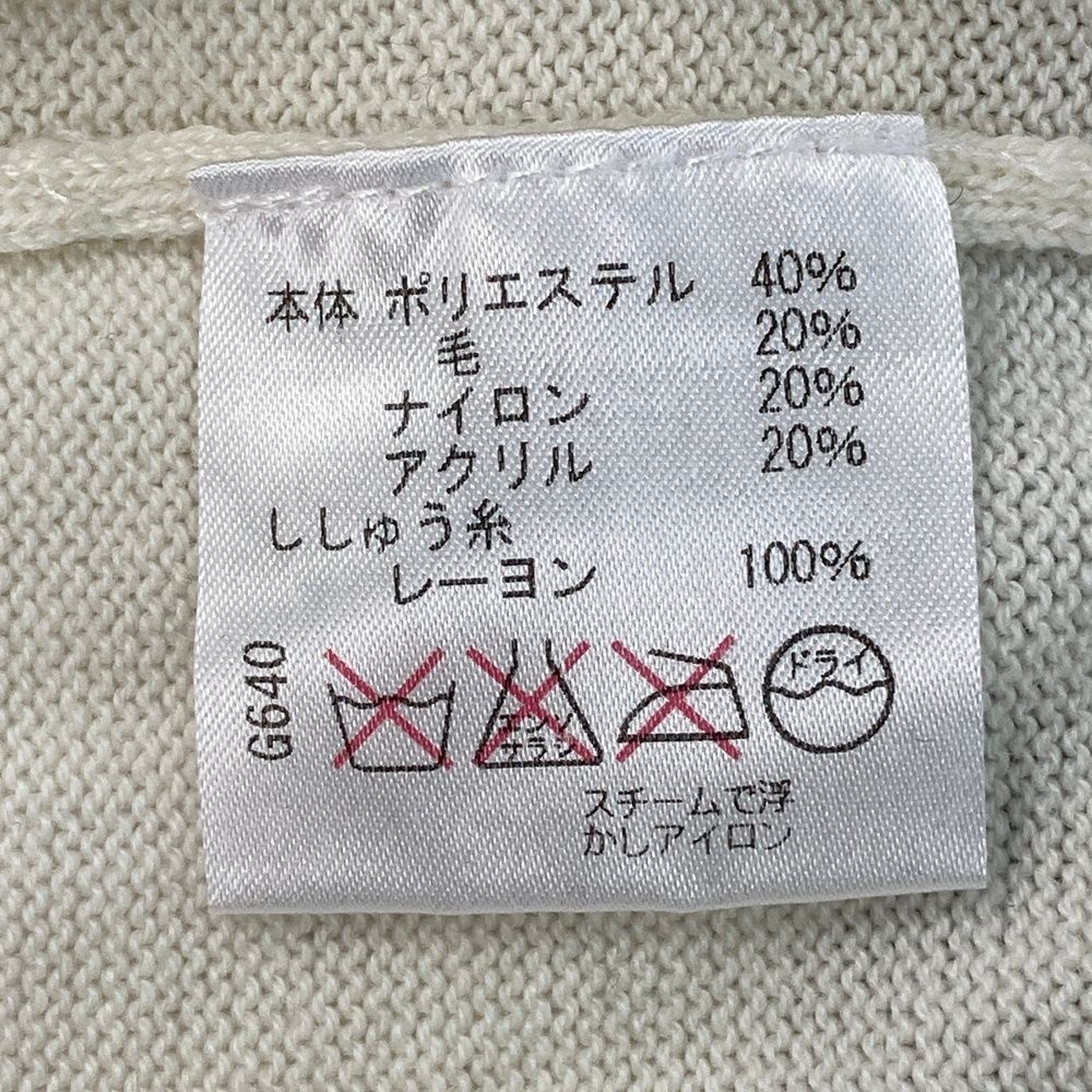 サイズ：48 VIVA HEART ビバハート ニットセーター ホワイト系