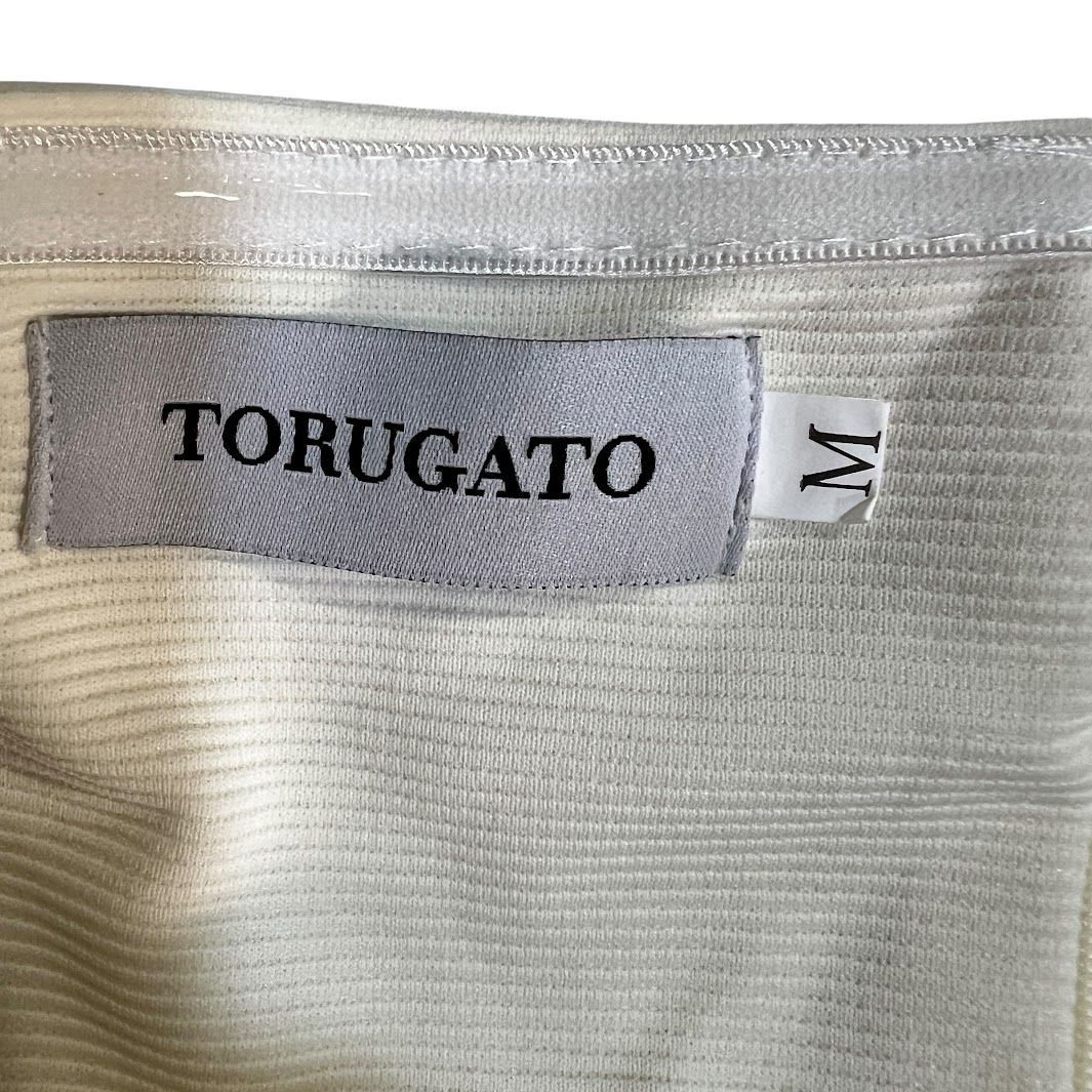 C404 TORUGATO チューブ トップ ペプラム バルーン ホワイト