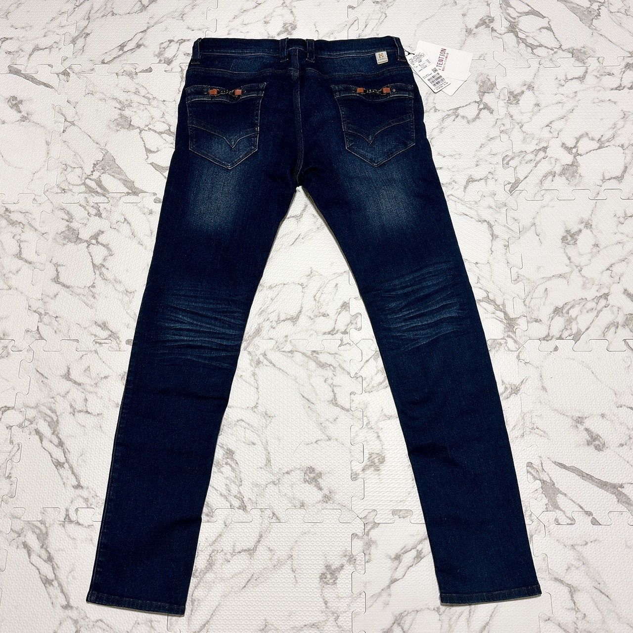 ジーンズ スキニーストレッチデニムパンツ メンズ 【新品タグ付き 
