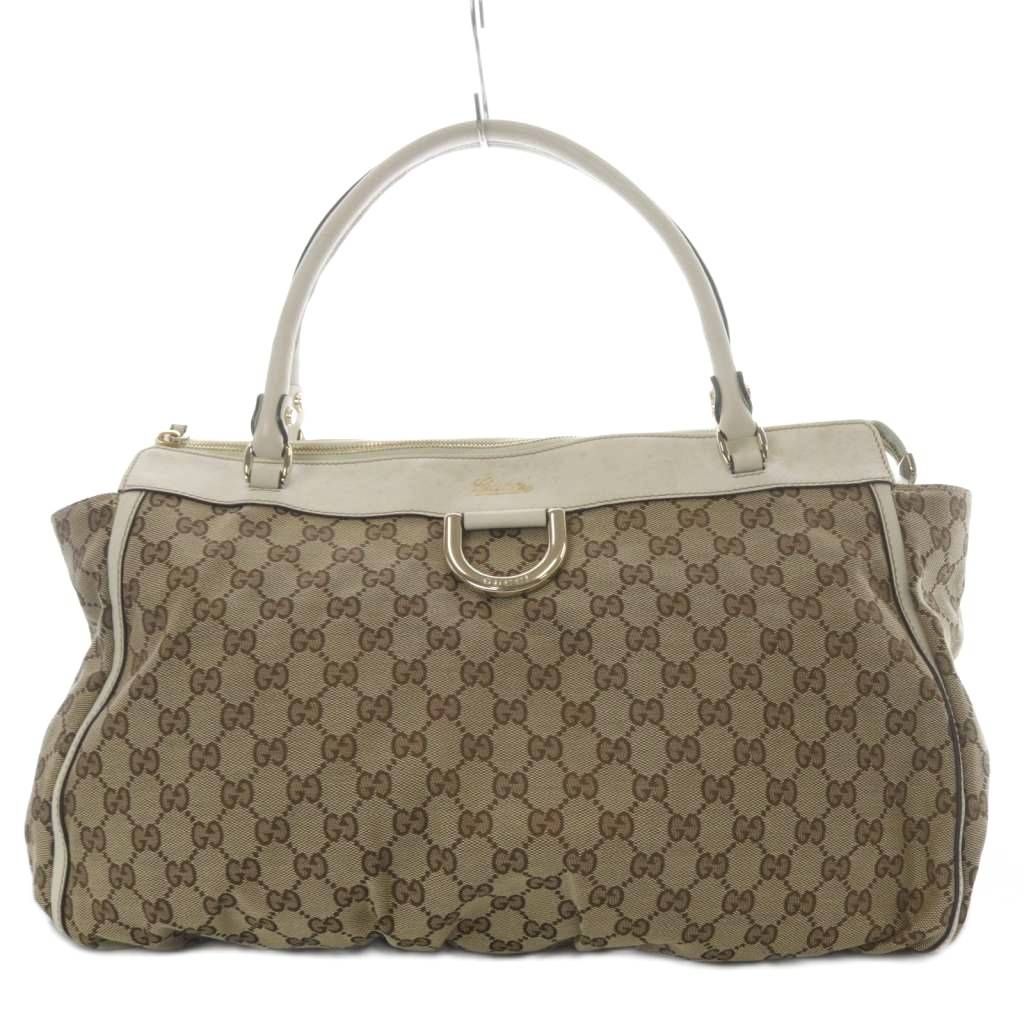 グッチ GUCCI ハンドバッグ GGキャンバス ベージュ 190248 /YO3 ■OH
