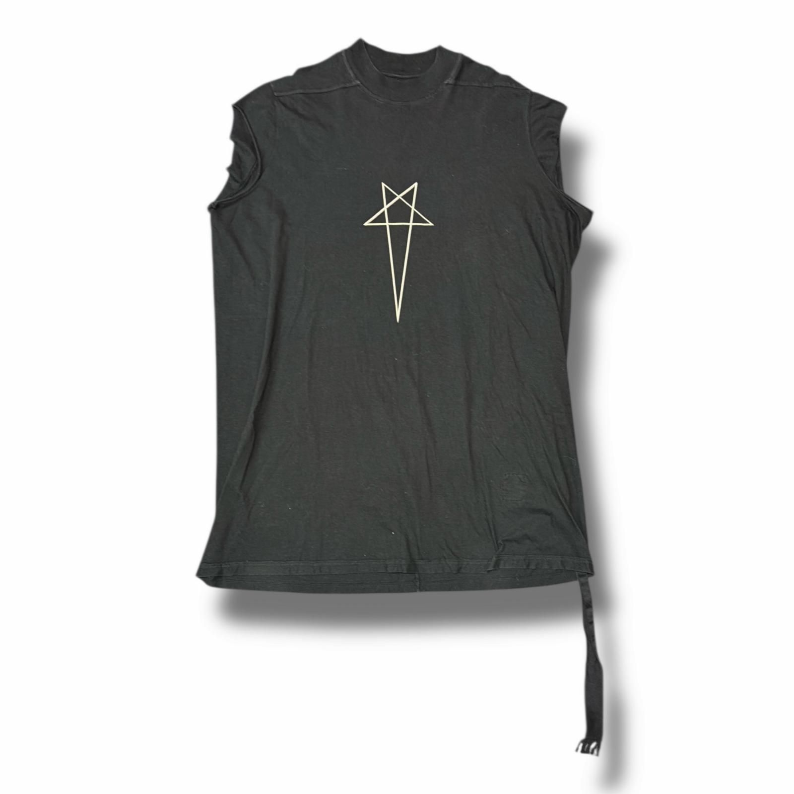 RICK OWENS DRKSHDW 23SS ペンタグラムノースリーブロングTシャツ