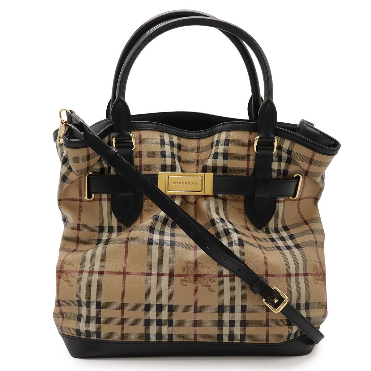 BURBERRY バーバリー シャドーホース ノバチェック チェック柄 トート 