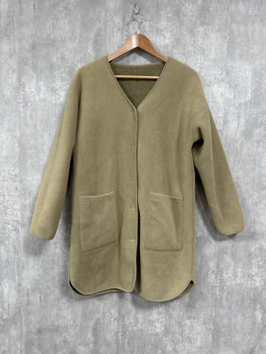 【美品】Mansart　メルトンウールコート　背当てモコモコ　カーキ sacra-123502011_c.jpg