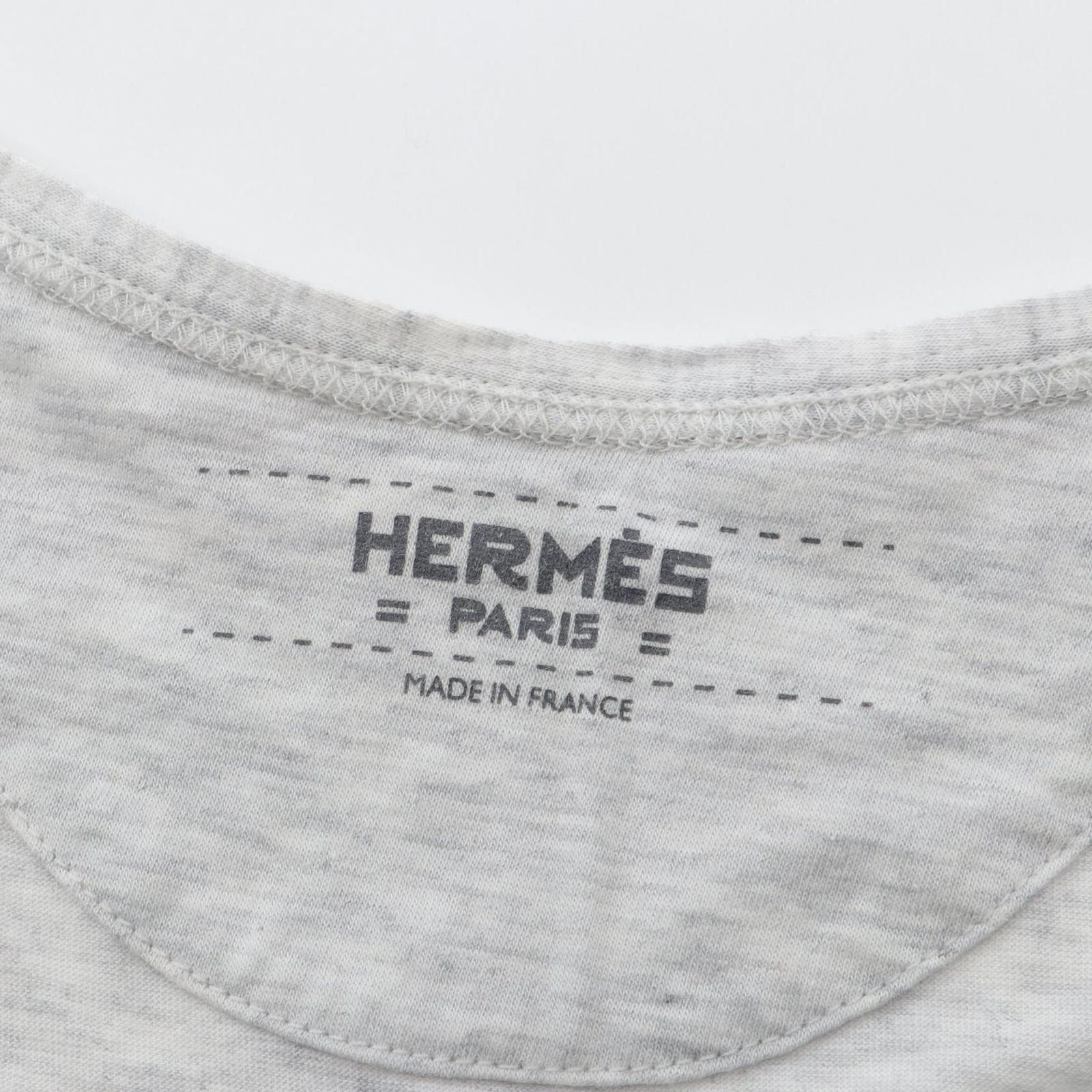 エルメス HERMES タンクトップ グレー コットン タンクトップ