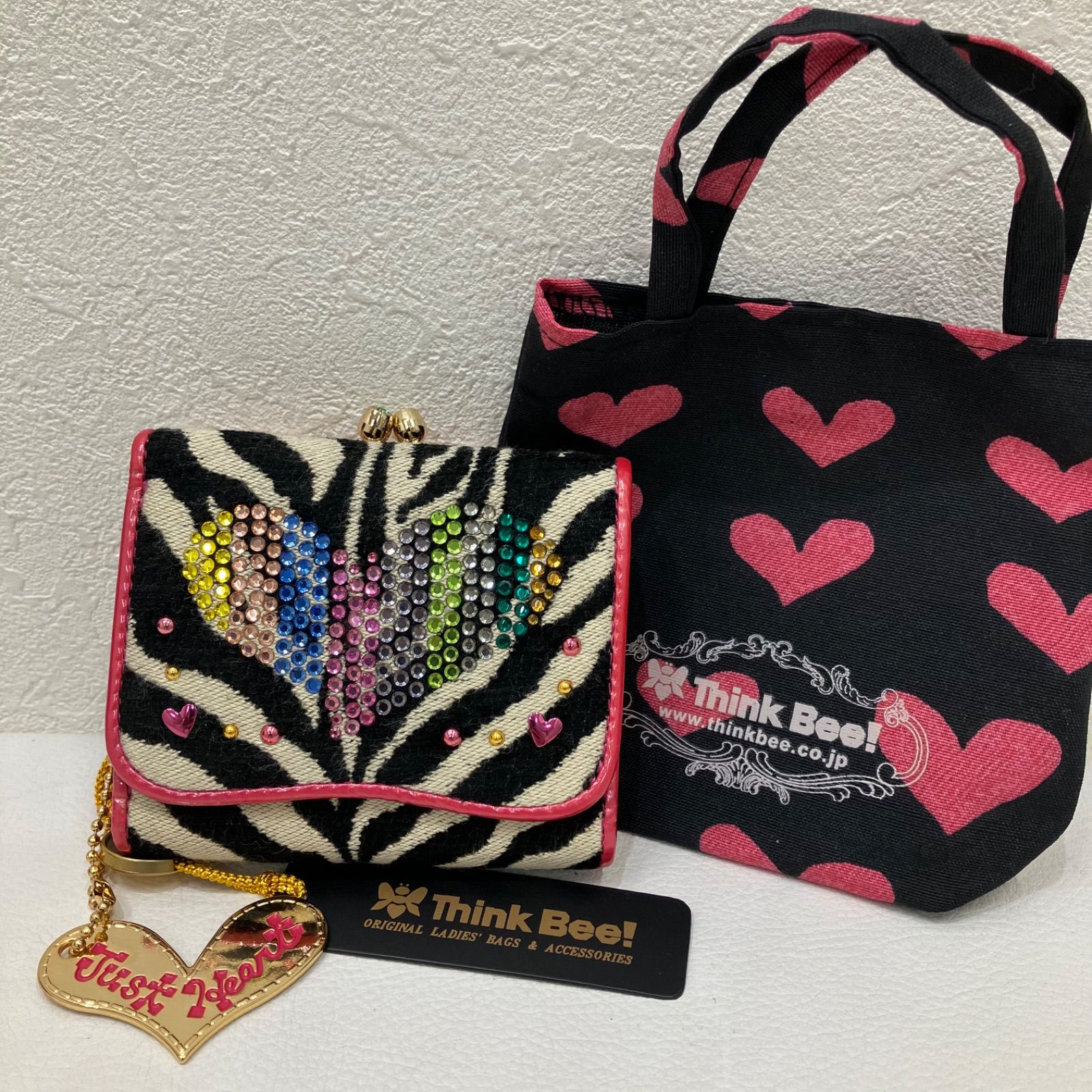 Think Think Bee！シンクビー③ Bee! ポーチ、財布、バッグの3点セット