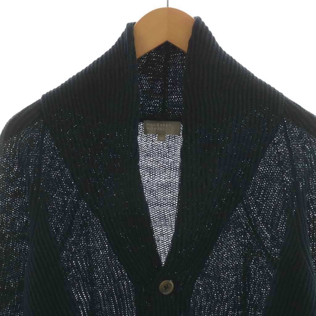 マーガレットハウエル MARGARET HOWELL カーディガン ショールカラー