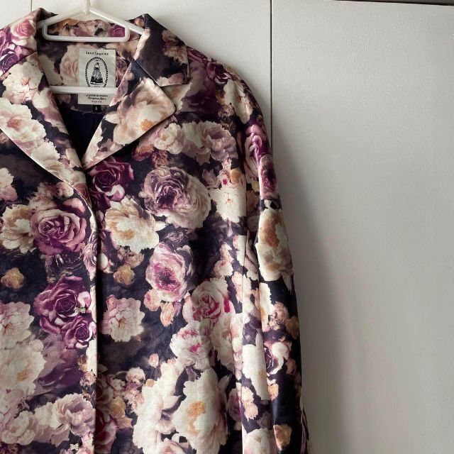 leur logette/ルルロジェッタ 花柄コート ルルロジェッタ Leur logette 花柄 フラワー サテン Long ロング