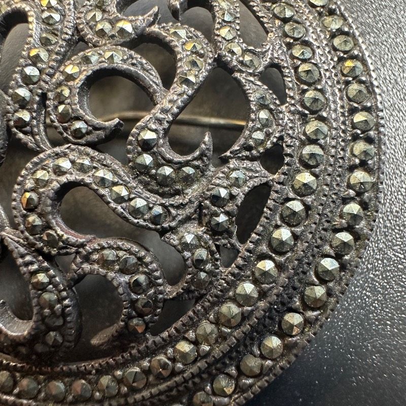 vintage】Vendom シルバー925 マーカサイト ブローチ GT-S-BOX - メルカリ