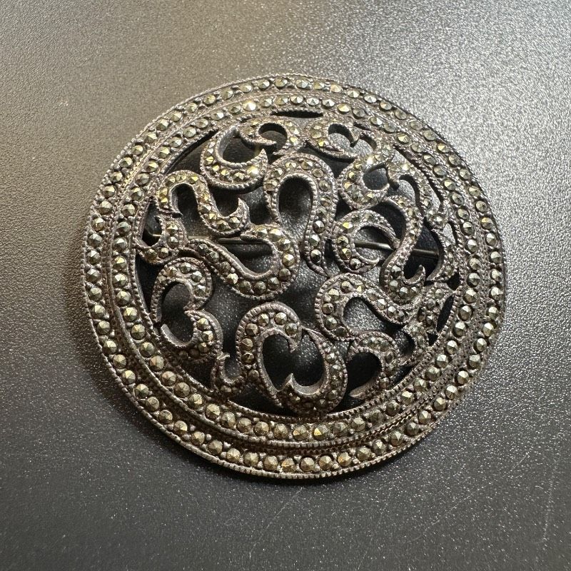 vintage】Vendom シルバー925 マーカサイト ブローチ GT-S-BOX - メルカリ