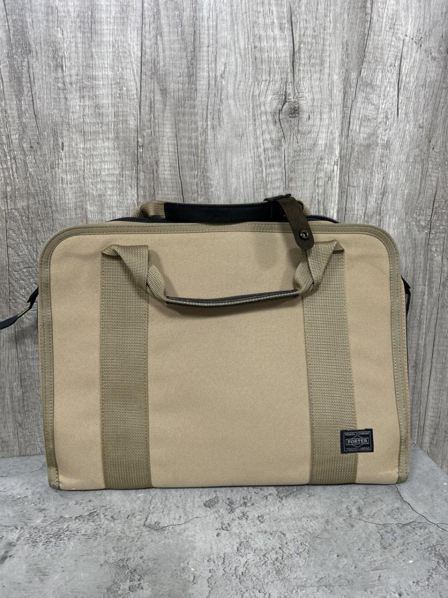 PORTER ポーター ブリーフケース ベージュ A4 収納可能 ブリーフケース