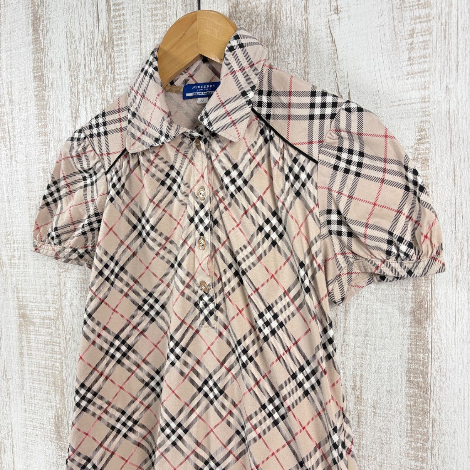 BURBERRY BLUE LABEL バーバリーブルーレーベル ホースロゴ刺繍 ノバ