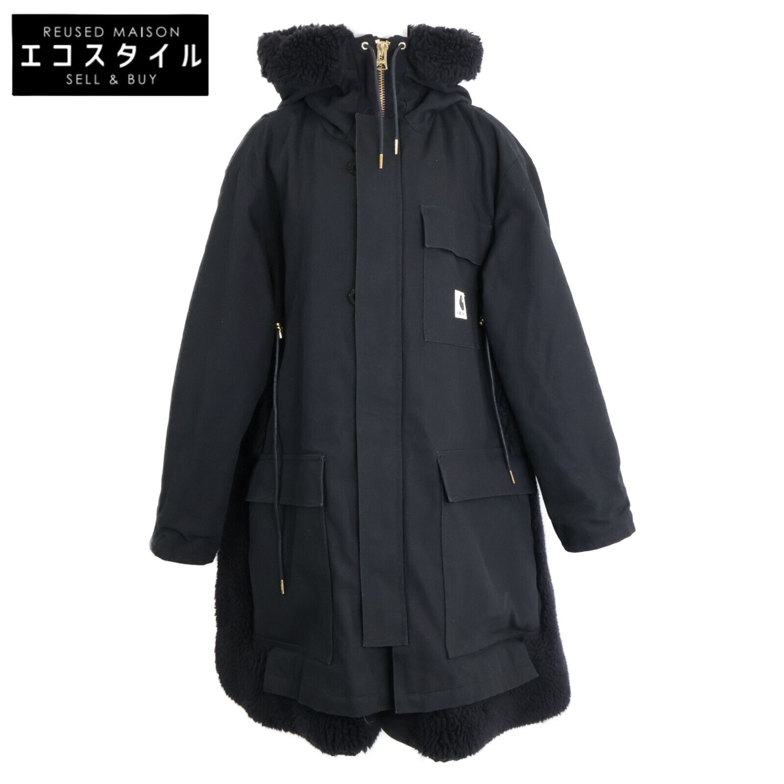 sacai サカイ x カーハート 美品 23-06740 Carhartt WIP Canvas Parka