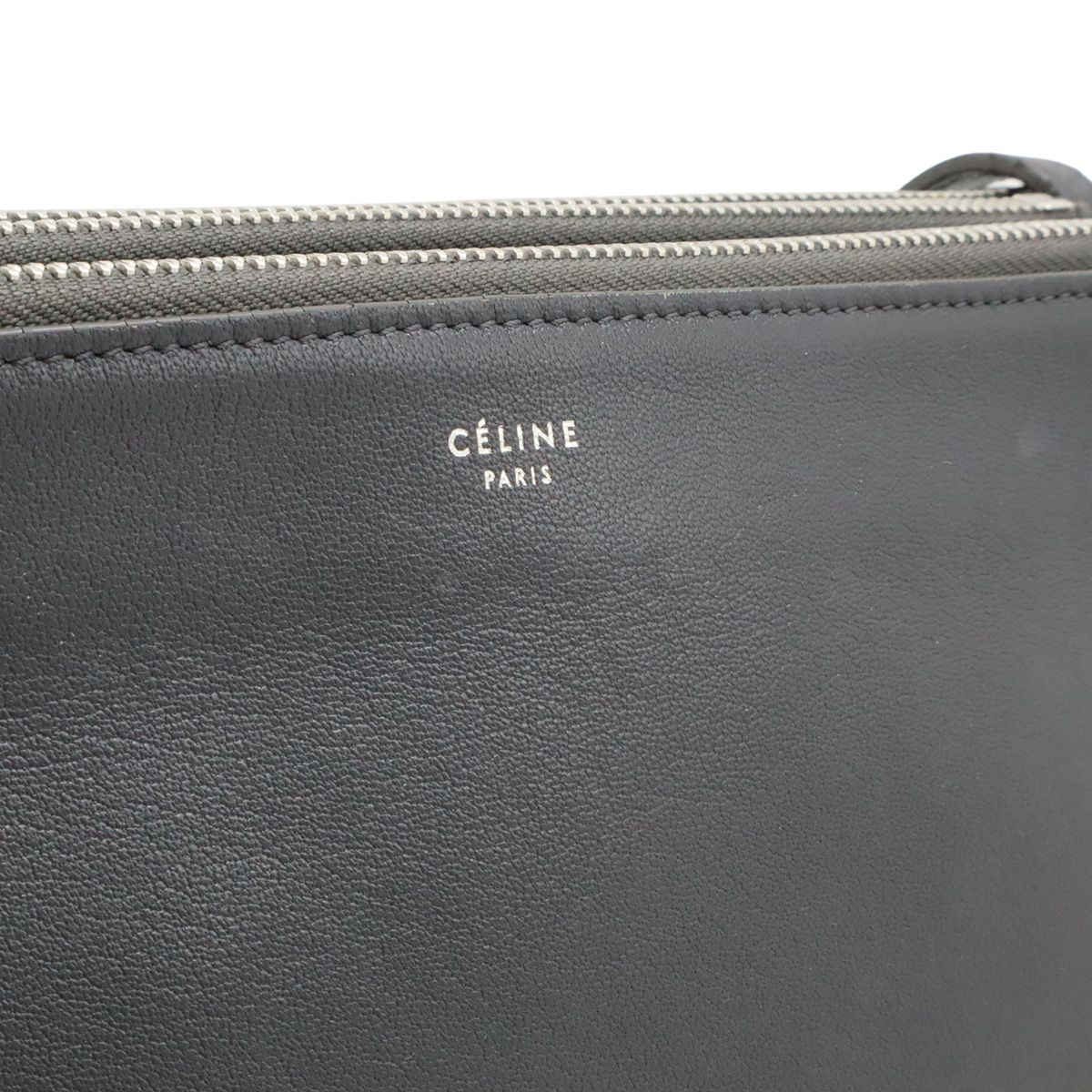 CELINEトリオ ラージショルダーバッグ斜め掛けポシェット ベージユ CELINE セリーヌ トリオ ラージ 斜めがけショルダーバッグ ベージュ