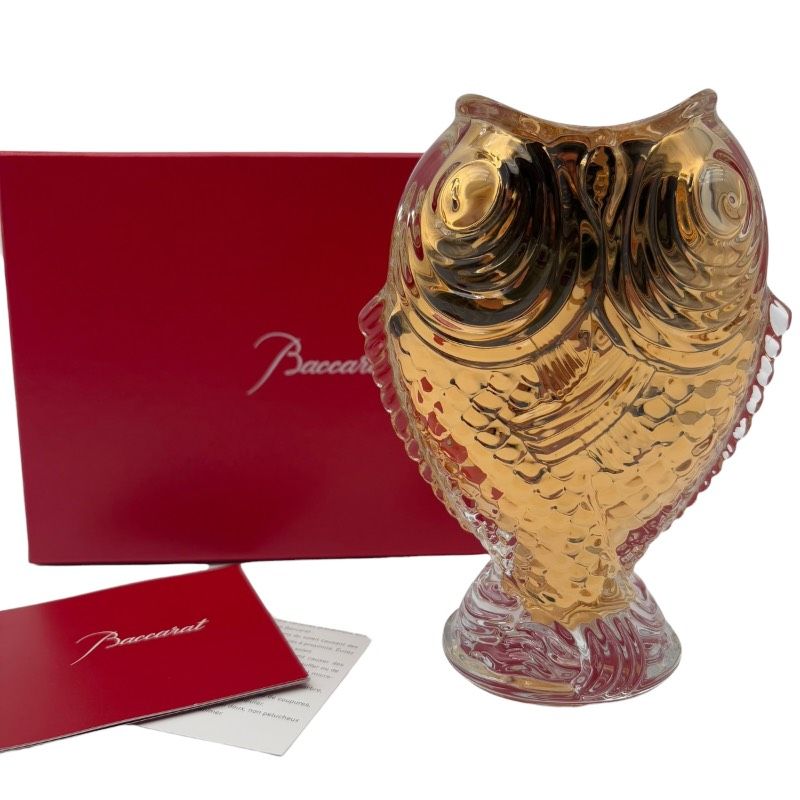 展示のみ/ほぼ未使用】Baccarat バカラ クリスタルガラス 双魚 魚