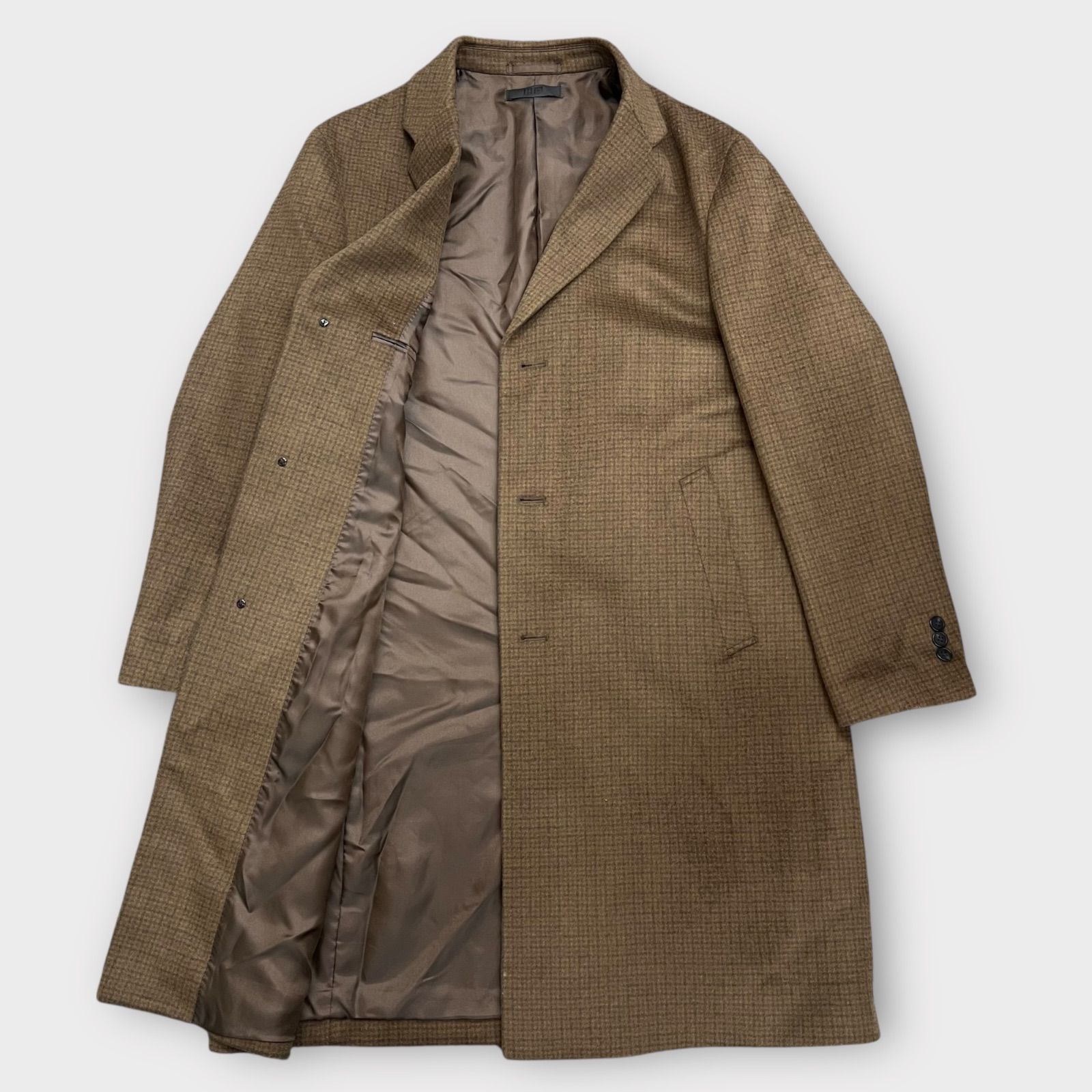 ユニクロ ウールカシミアチェスターコート ブラウン Lサイズ ユニクロ