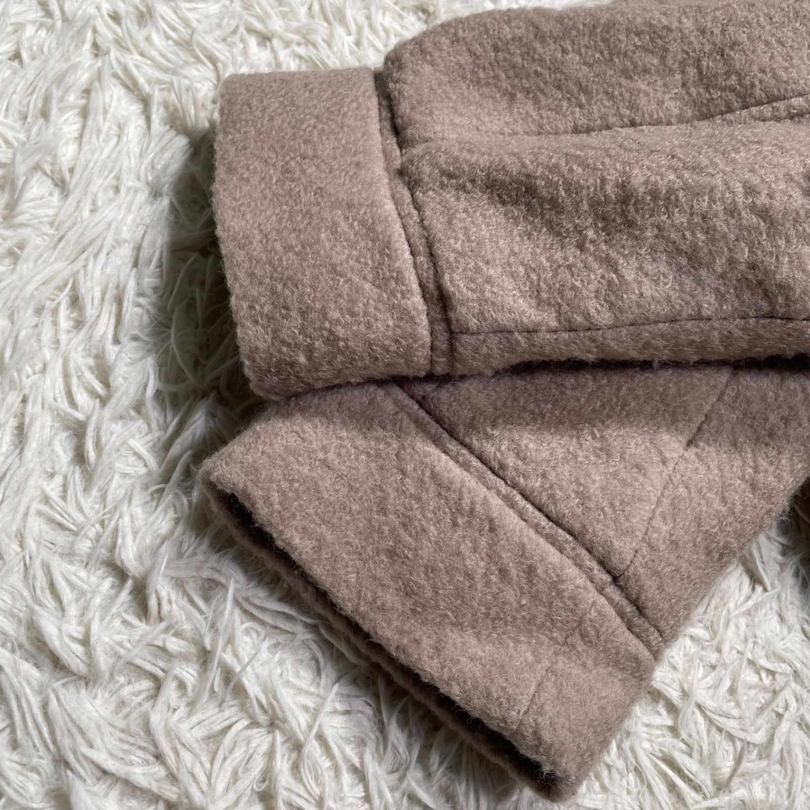 Majo様！ルーニィ ショートコート ボアコート　ドッキング　ボリューム　リブ Majo様！ルーニィ ショートコート ボアコート ドッキング ボリューム