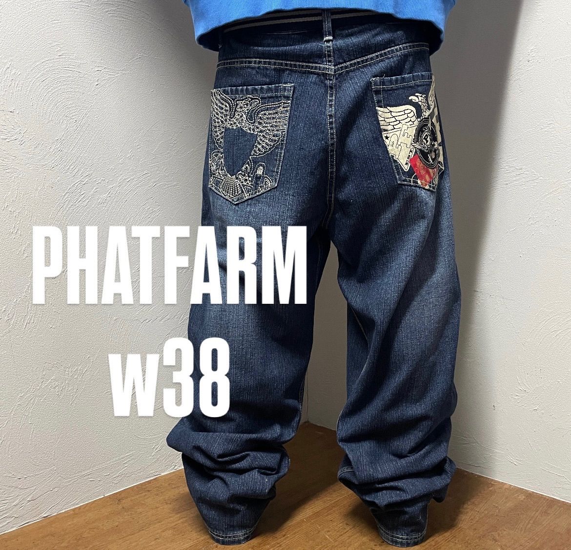 ファットファーム バギー デニム w38 極太 Y2K