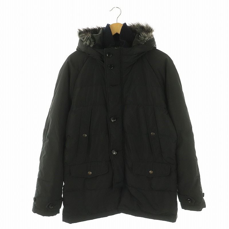 コムサイズム COMME CA ISM ファーダウンジャケット M レッド ダブル 