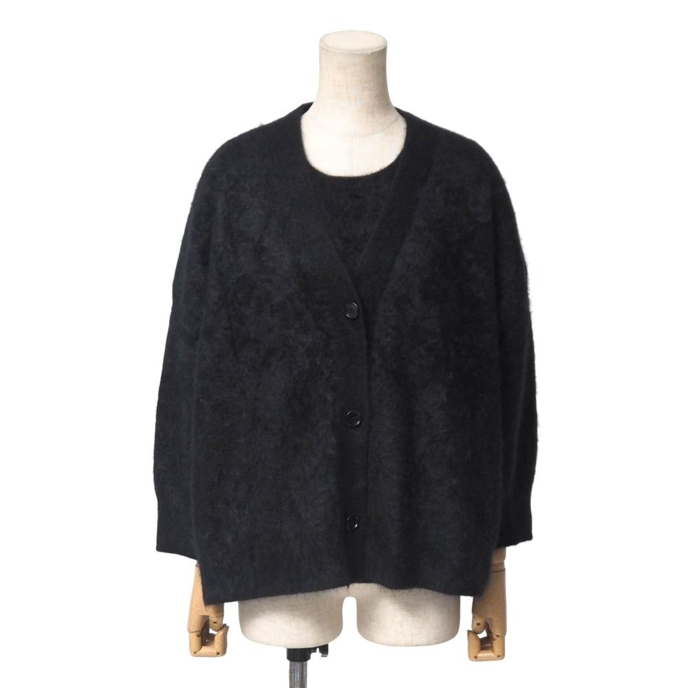 □美品□AKRIS アクリス アンサンブル サイズ46 総カシミヤ ドロップ