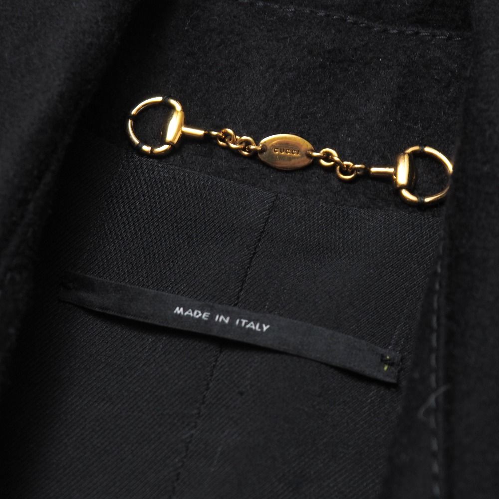 □美品□GUCCI グッチ ピーコート サイズ38 ダブルブレスト ウール