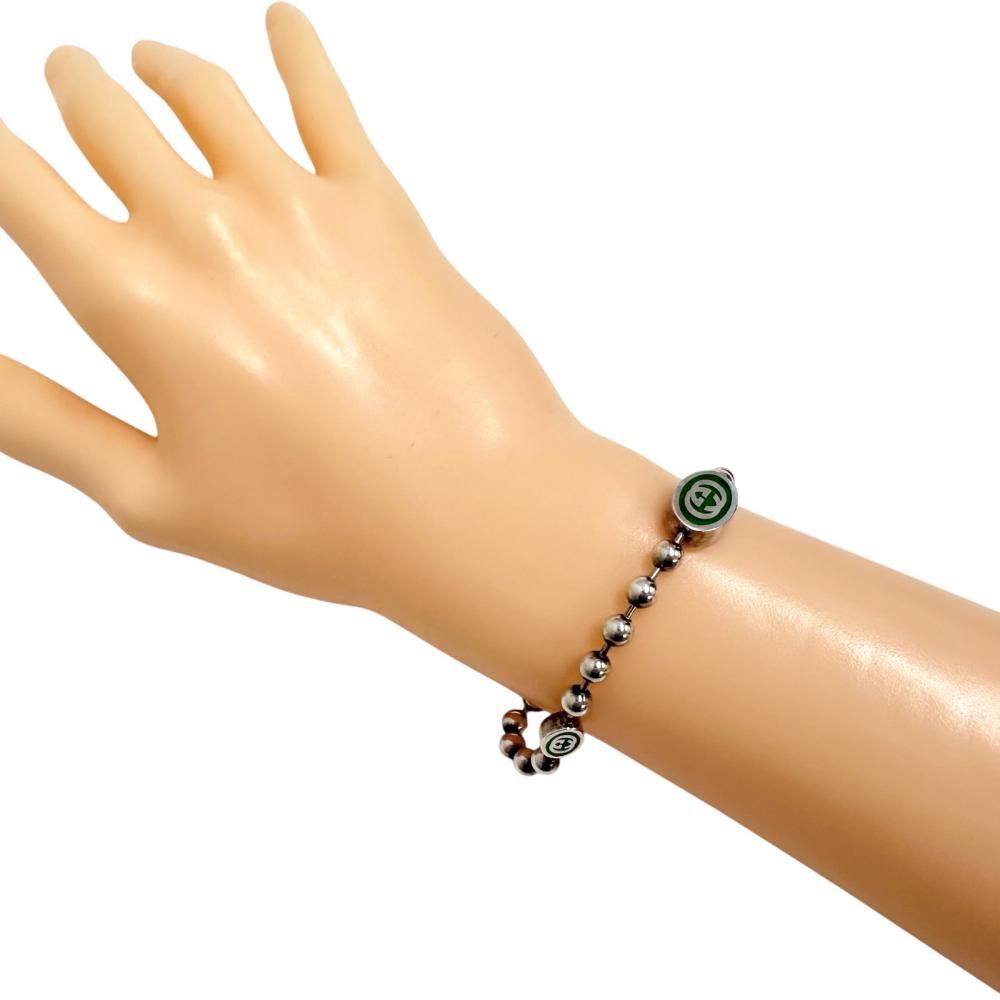 GUCCI/グッチ】インターロッキングG ボールチェーン ブレスレット