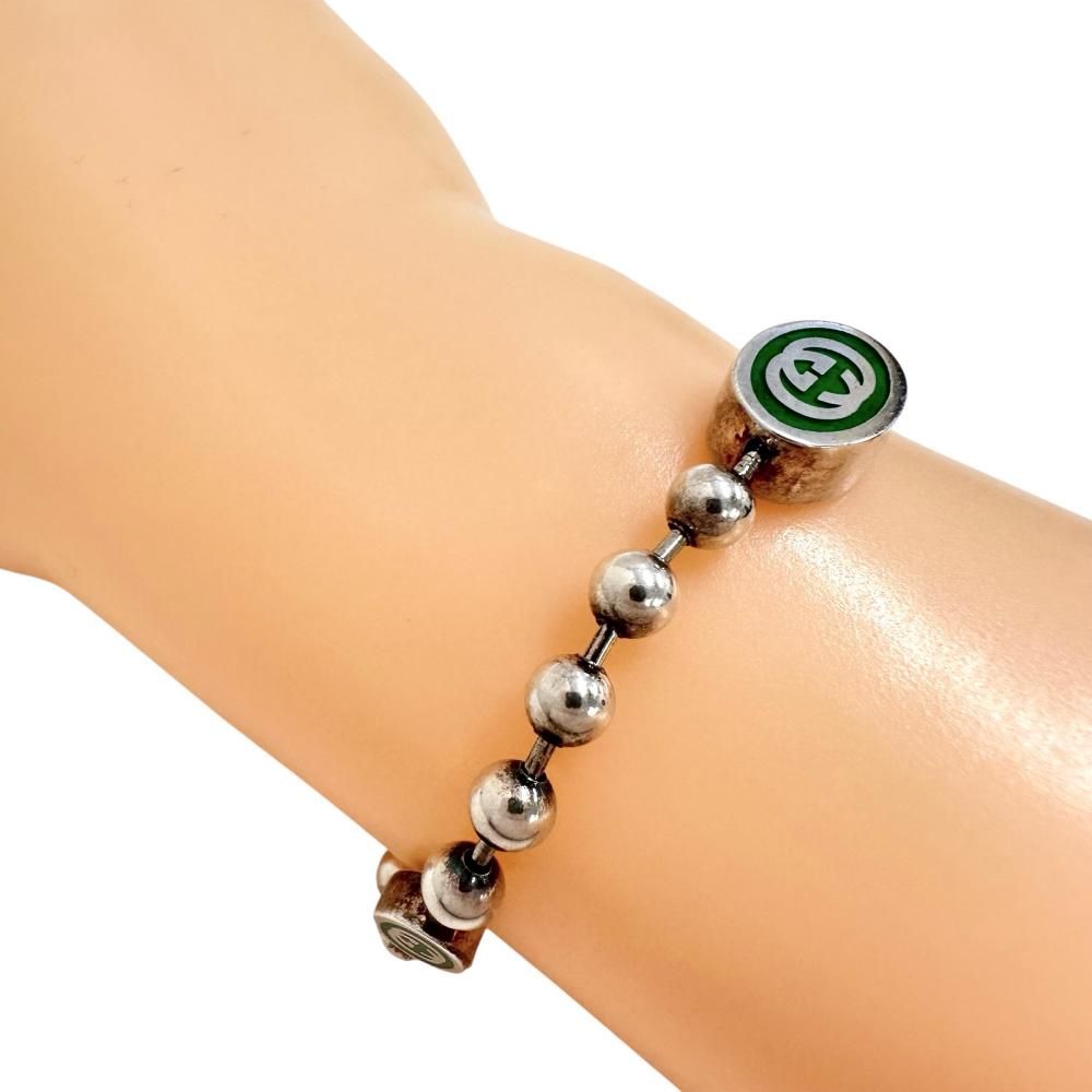 GUCCI/グッチ】インターロッキングG ボールチェーン ブレスレット