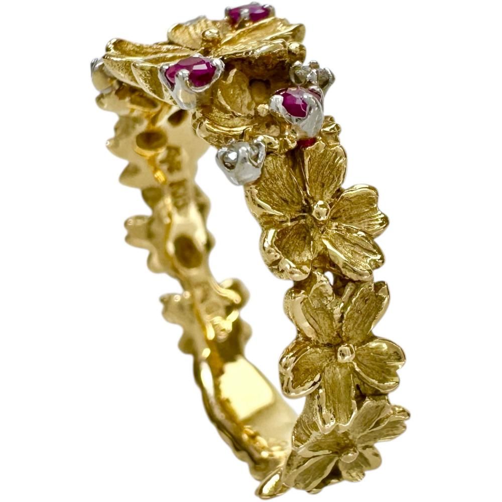 16号 【IWAKURA KOJI/岩倉康二】フラワー/花デザイン ルビー