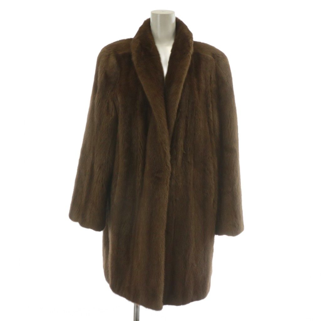 オズファー OSFUR ファーコート アウター ミンク ミドル 肩パッド 購入