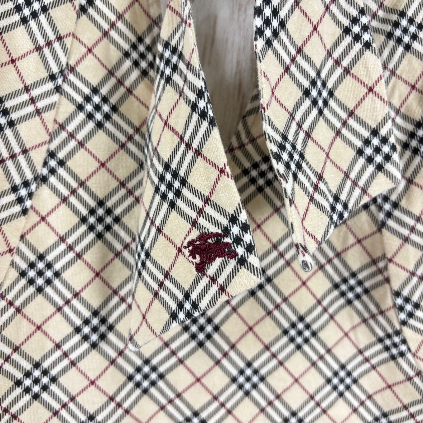 BURBERRY BLUE LABEL バーバリーブルーレーベル ホースロゴ刺繍 定番