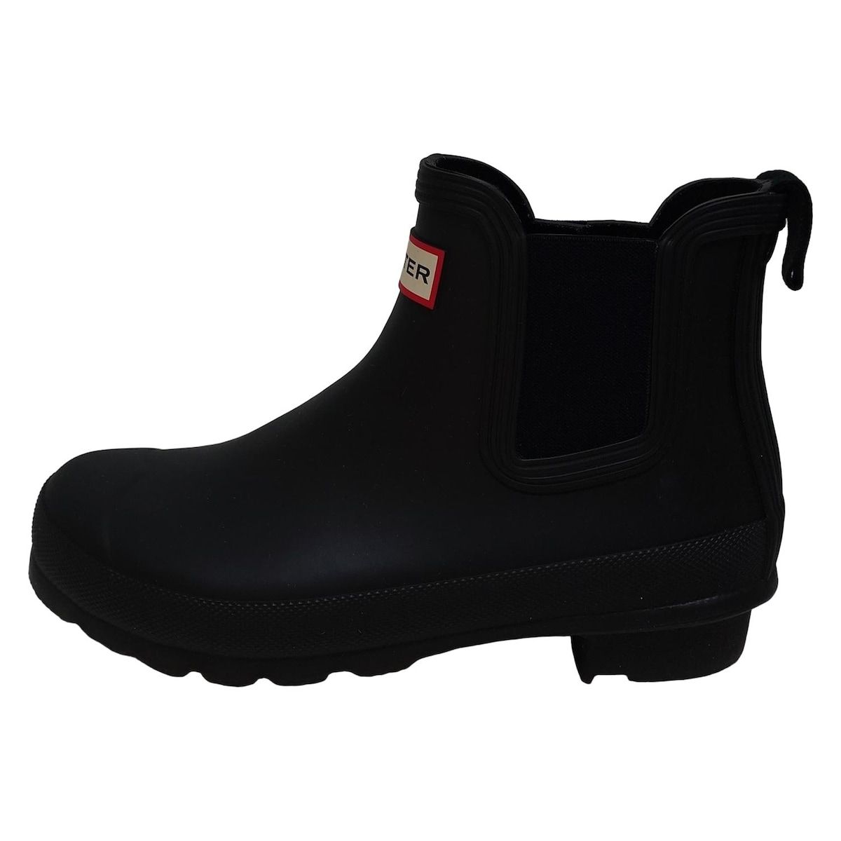 HUNTER(ハンター) レインブーツ 37 レディース - 黒 サイドゴア - メルカリ