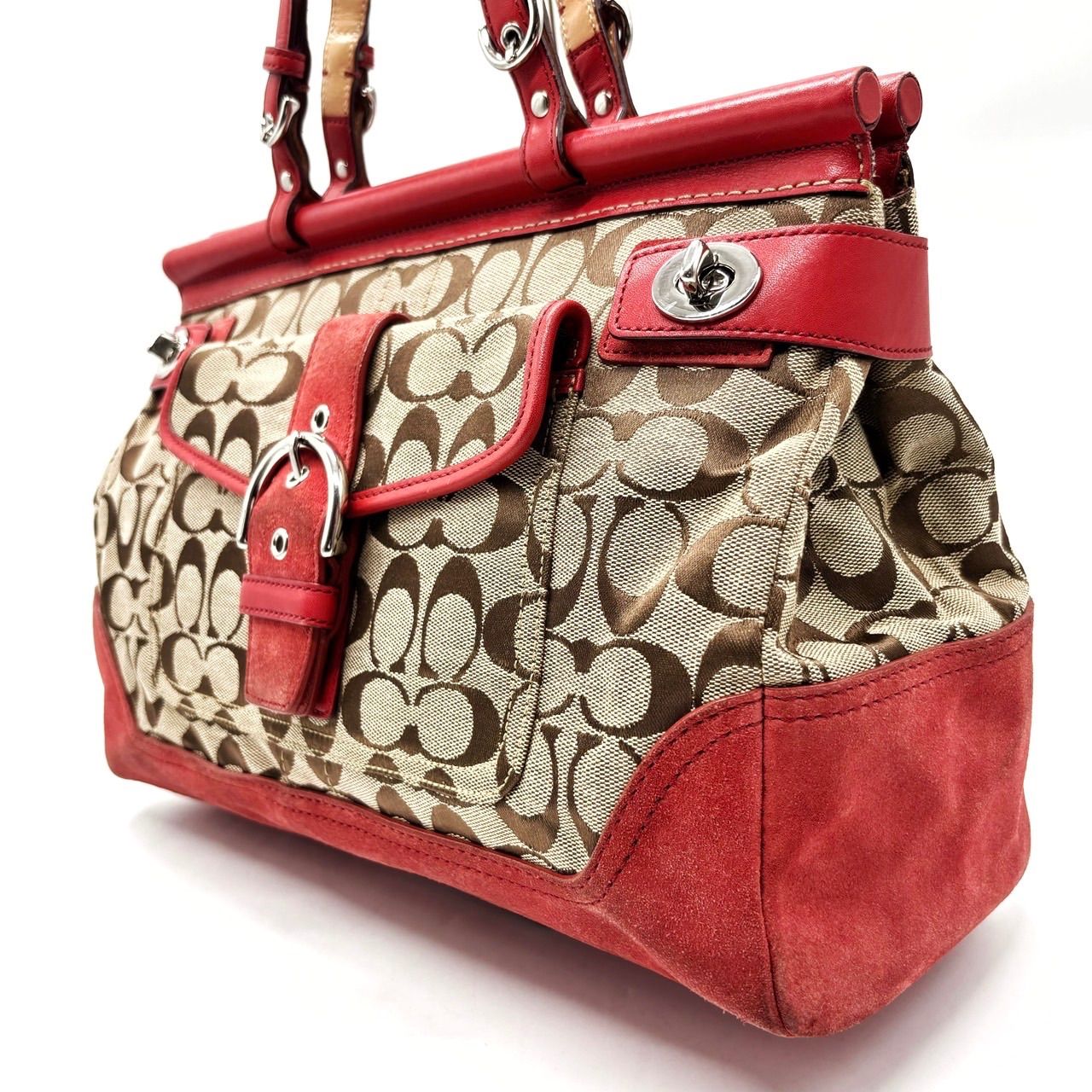 良品】 COACH コーチ トートバッグ ハンドバッグ ショルダーバッグ 