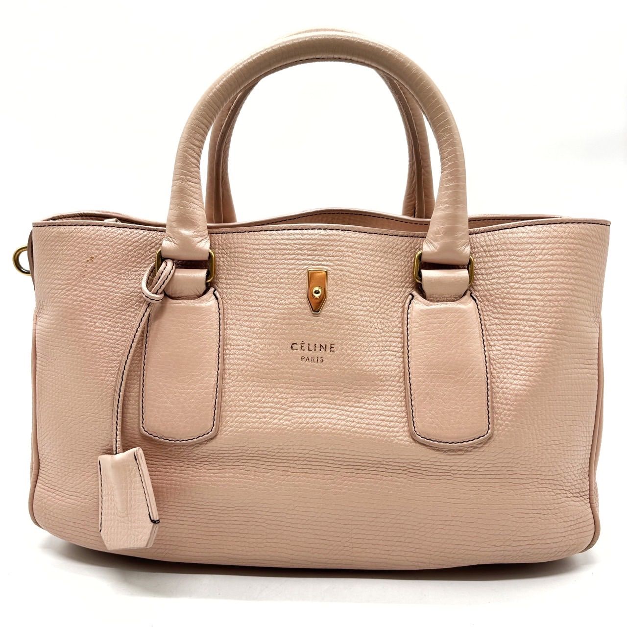 CELINE ベージュ ハンドバッグ　ブギーバッグ CELINE - セリーヌ CELINE ブギーバッグ マカダム ハンドバッグ バッグ