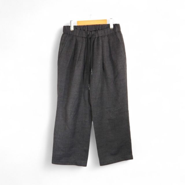 S.F.C WIDE TWO TUCK PANTS CHARCOAL サイズM エスエフシー ワイド 2タック パンツ 大名店
