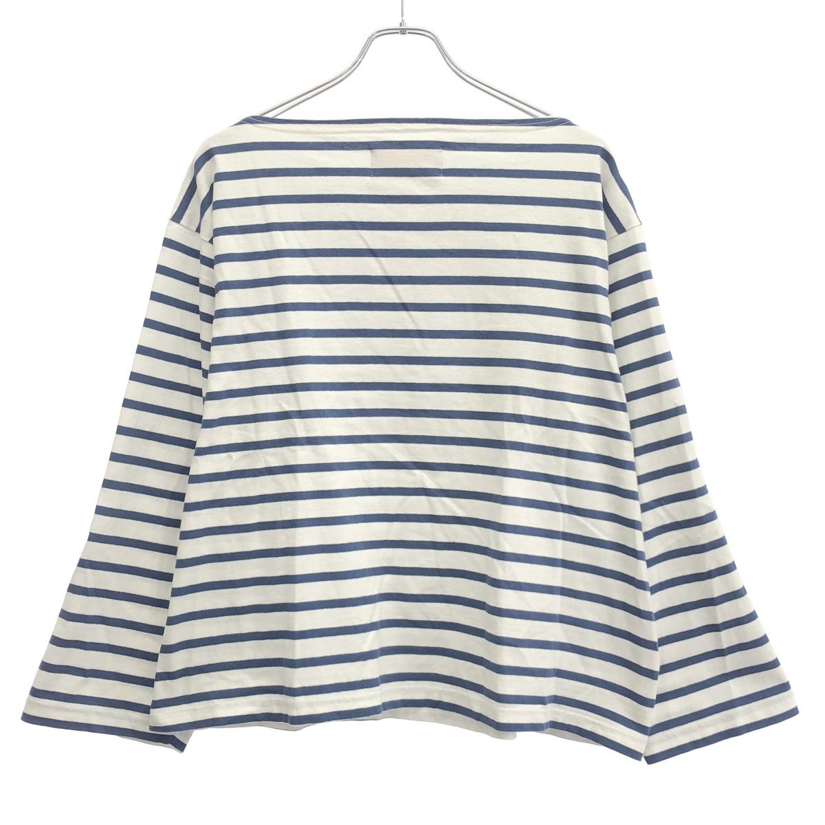 OUTIL ウティ ボーダーバスクシャツ ブルー×ブラック 0 - メルカリ