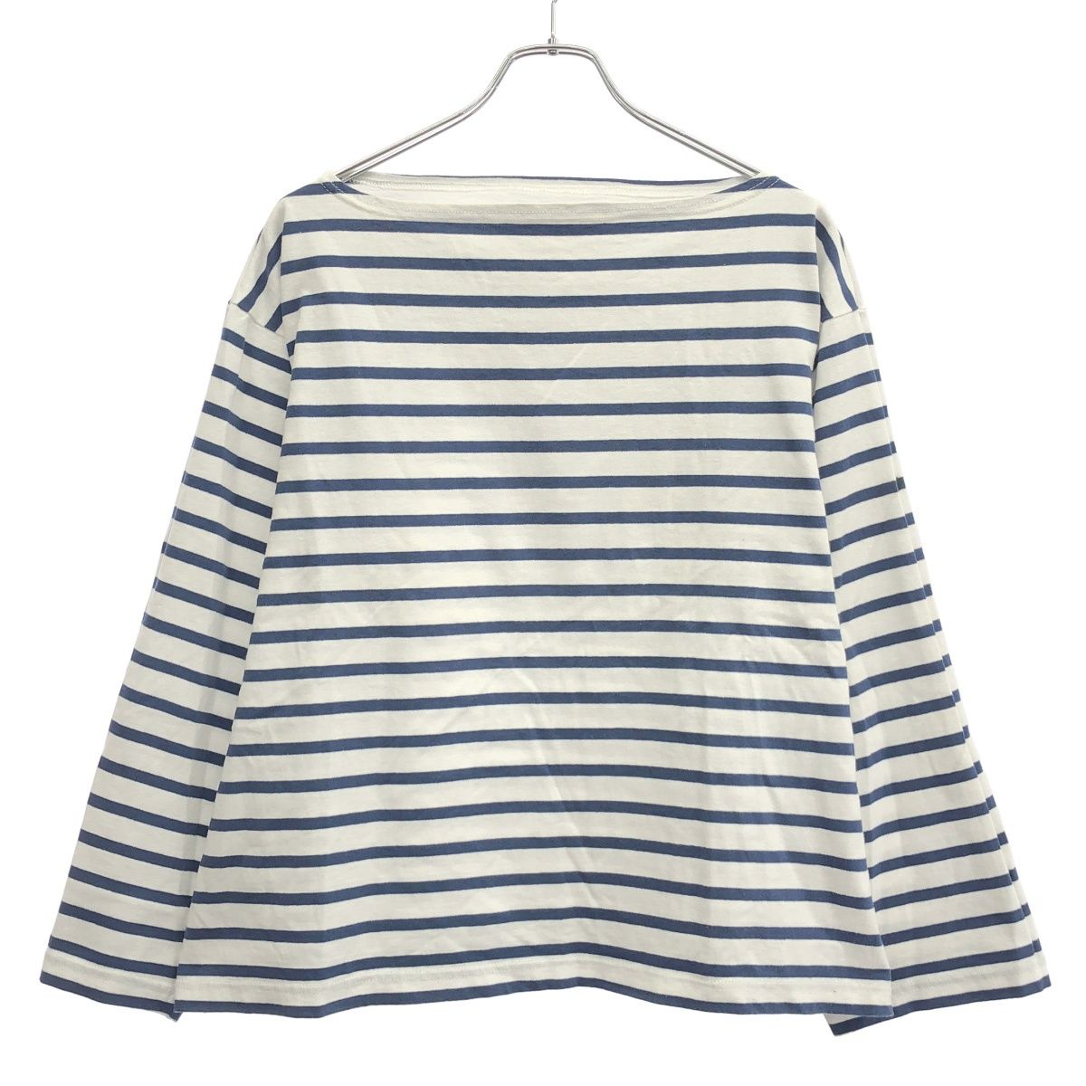 OUTIL ウティ ボーダーバスクシャツ ブルー×ブラック 0 - メルカリ