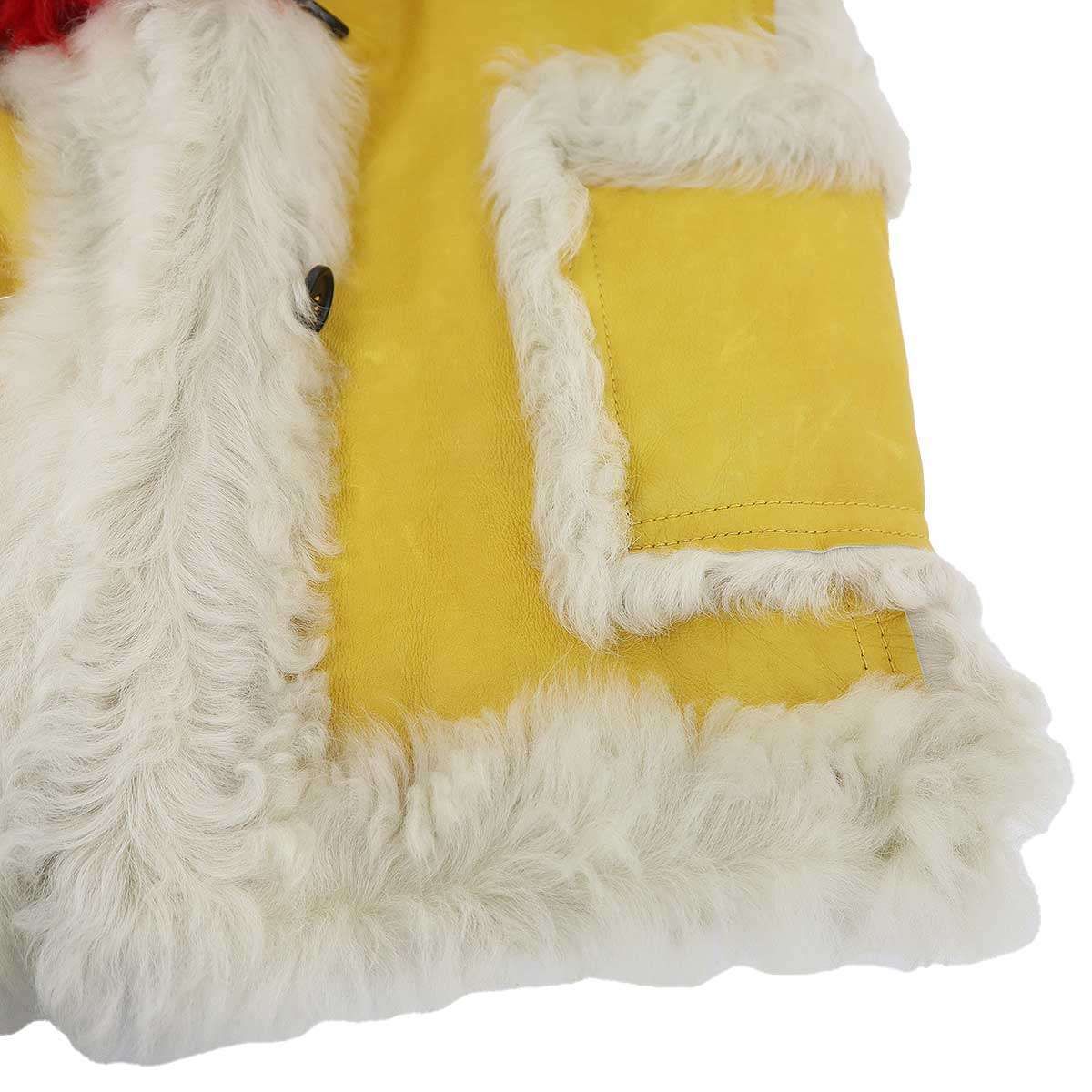 PRADA プラダ 14AW シープファームートンコート 56636B 1H44 イエロー