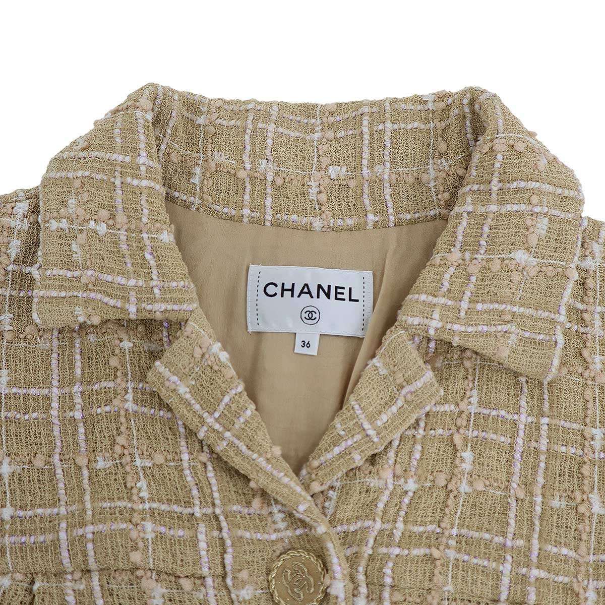 CHANEL シャネル 19SS ココマーク ツイードワンピース P61336V46703  