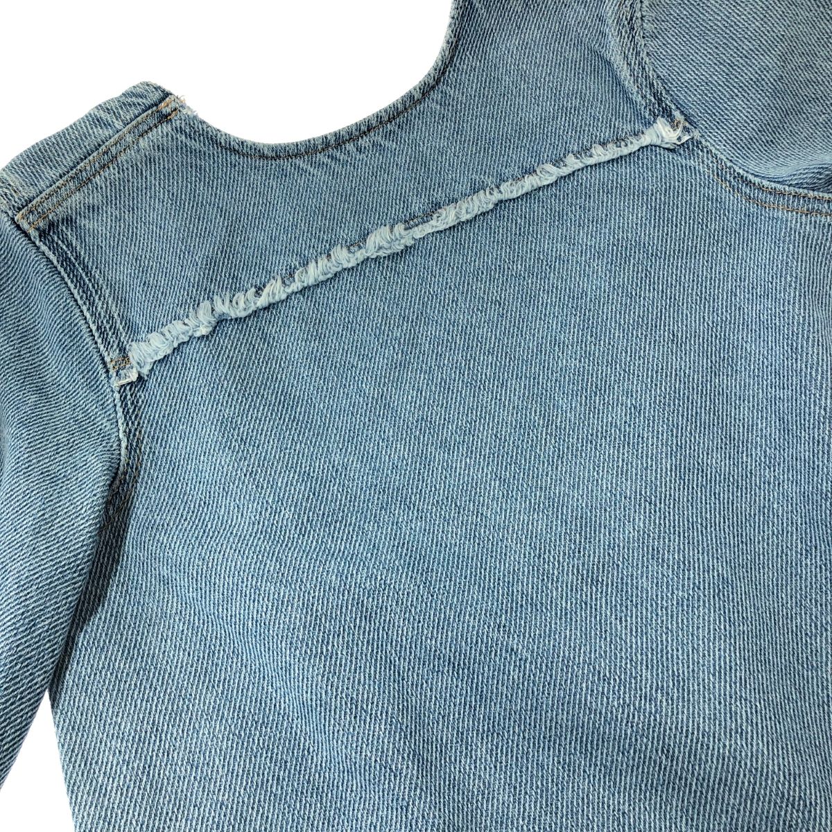 Ganni ガニー デニムワンピース サイズ表記なし カットオフ ブルー  