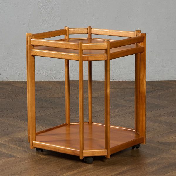 キッチントロリー ヴィンテージ イギリス チーク 木製 レトロ ワゴン 英国 ヴィンテージ サイドテーブル トロリー ワゴン キャスター
