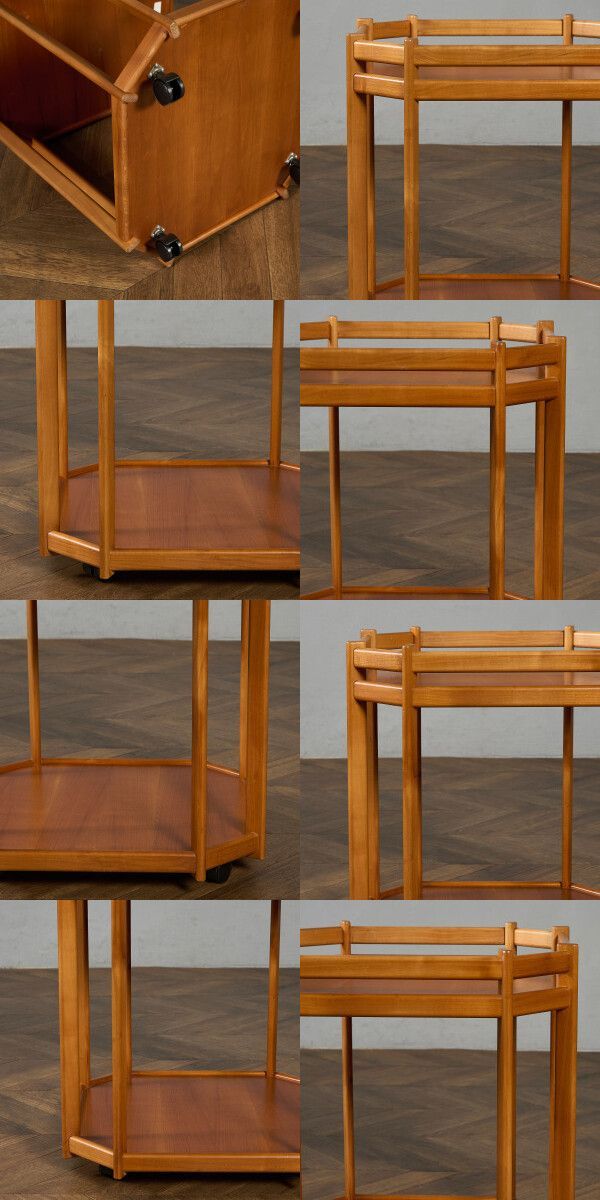 英国 ヴィンテージ サイドテーブル トロリー ワゴン キャスター