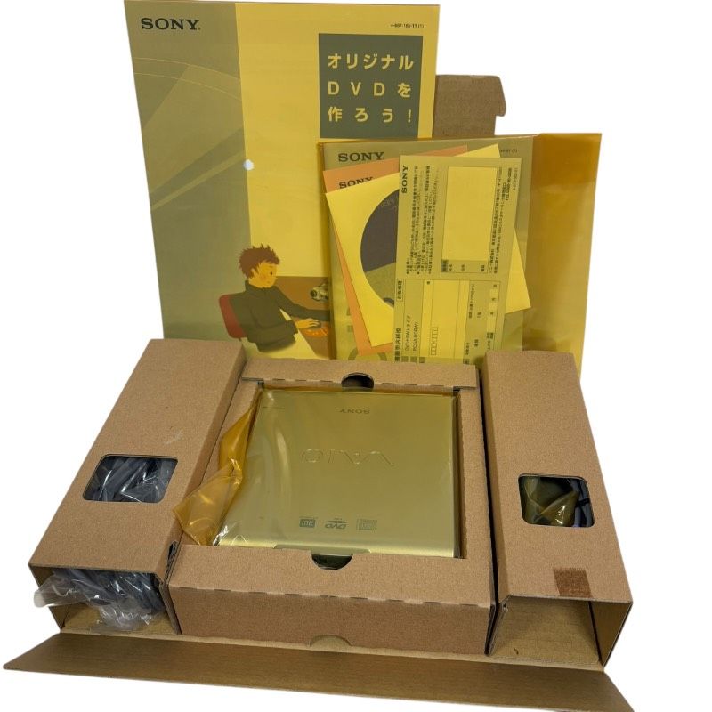 未使用級】SONY ソニー VAIO PCGA-DDRW1 外付けDVDドライブ DVD±RW USB