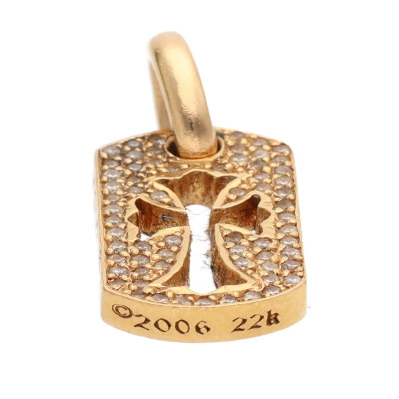 クロムハーツ 22K DT TNY CO CRS P/D/A タイニーカットアウトクロス